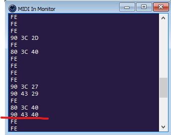 Stuck MIDI keys through USB interface